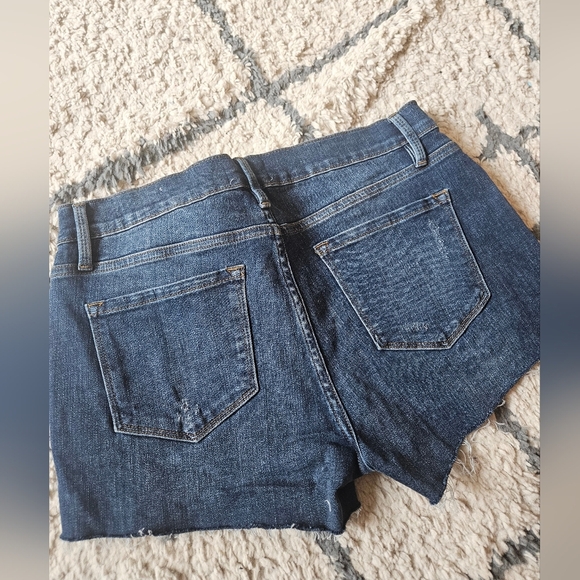 Frame Denim Le Cutoff Denim Shorts Size 28 - Picture 2 of 5